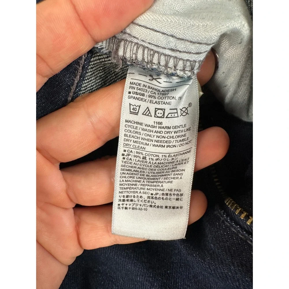 Banana Republic Standard Jean Slim Fit Dark Wash Denim Mens 33W 32L